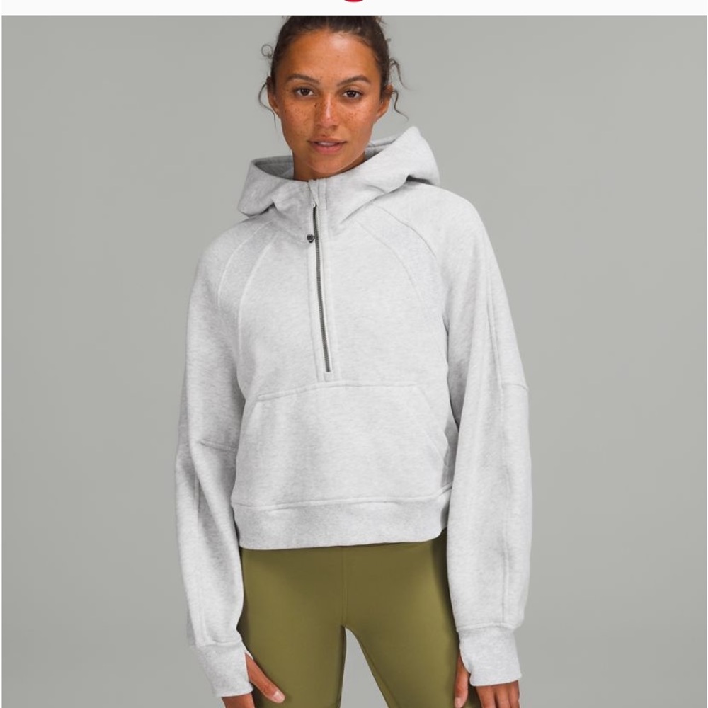 Lululemon Hoodie oversized half- zipped Hoodie. Almost new and hardly worn